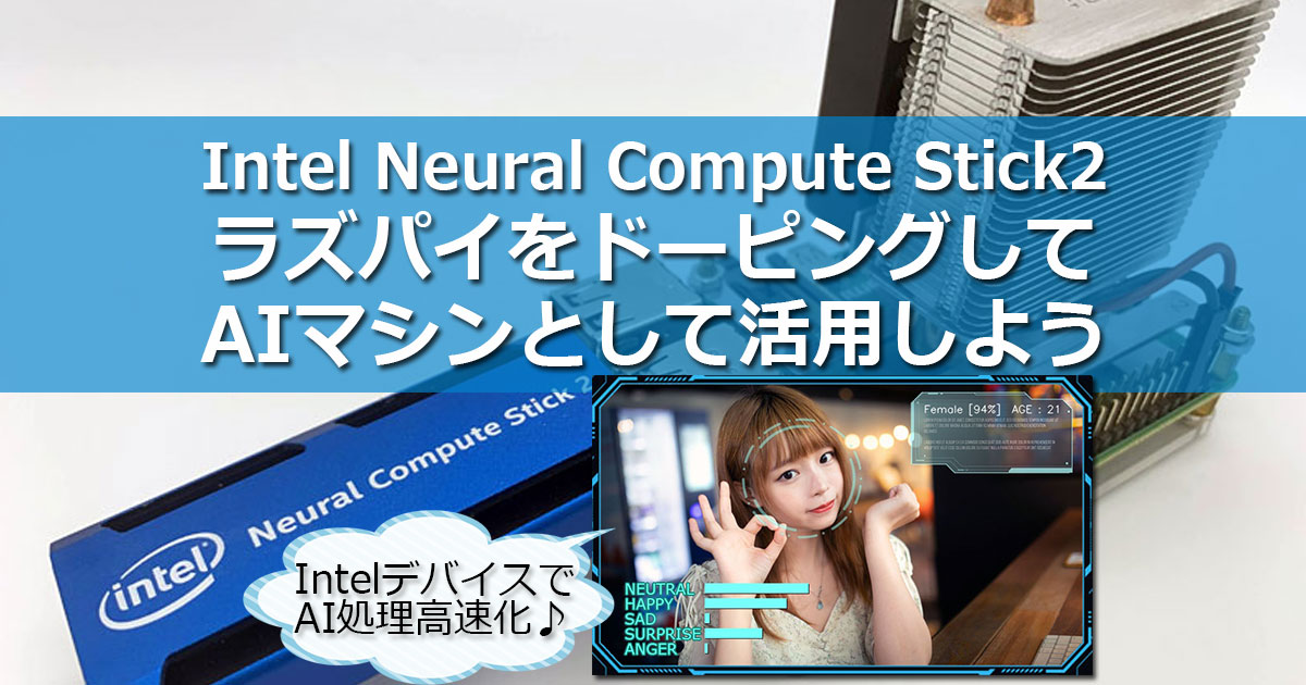 Intel Neural Compute Stick2(NCS2)を使ってラズパイをドーピング　AIマシンとして活用しよう